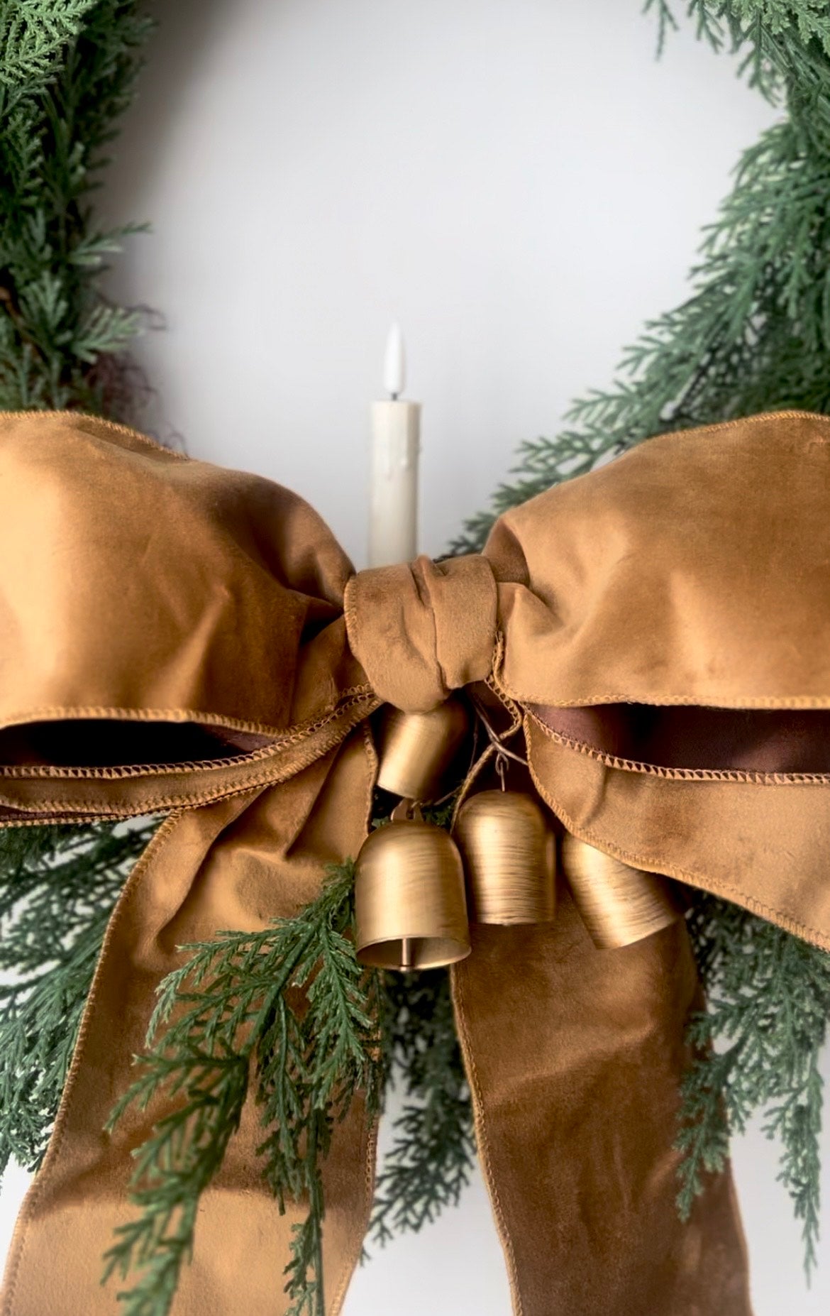 10" x 12" Carmel Holiday Bow