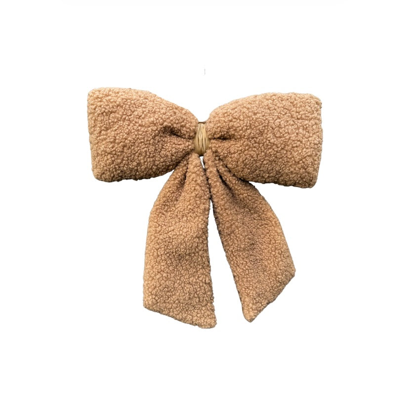Gingerbread Sherpa Bow