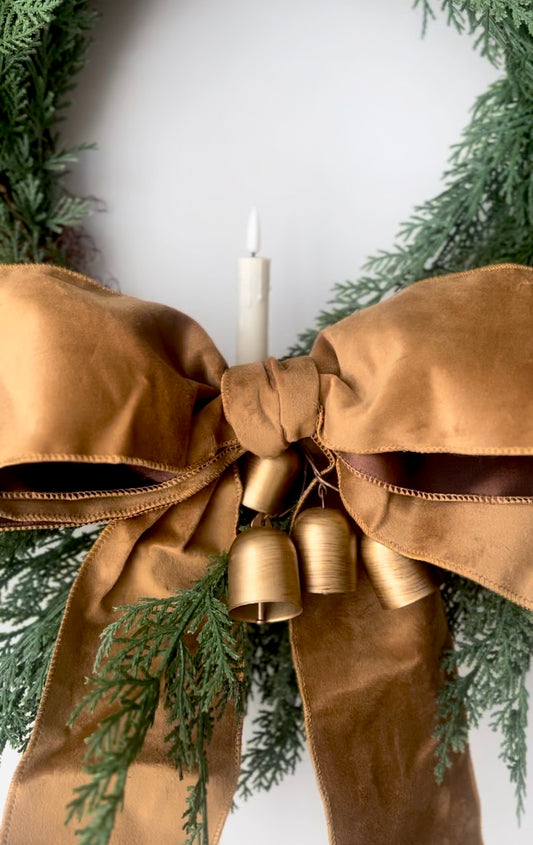 10" x 12" Carmel Holiday Bow